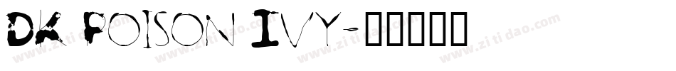 DK Poison Ivy字体转换